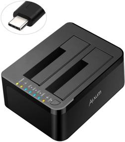 img 4 attached to 💾 Alxum USB-C SATA Hard Drive Docking Station, USB Type C Hard Drive Duplicator with Offline Clone Function for Dual 2.5 3.5 Inch SATA HDD SSD up to 2 x 18TB Drives, Tool-Free & UASP Supported - Enhanced SEO