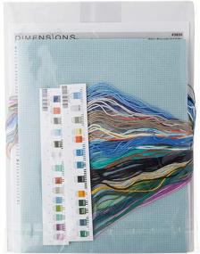 img 1 attached to DIMENSIONS Needlecrafts Counted Cross Stitch, The Dolphins Domain: A Serene Blue Masterpiece