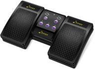 donner wireless page turner pedal: ultimate tablet and phone foot pedal, rechargeable and sleek in black logo