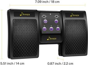 img 3 attached to Donner Wireless Page Turner Pedal: Ultimate Tablet and Phone Foot Pedal, Rechargeable and Sleek in Black