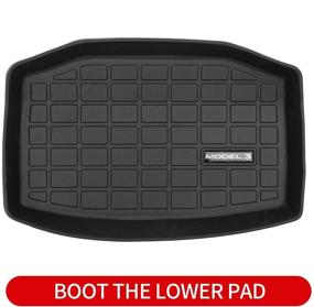 img 3 attached to Xipoo Fit Tesla Model 3 Trunk Mat Storage Mat TPE Cargo Liner Cargo Tray Storage Mat For Tesla Model 3 Accessories (Rear Cargo Tray Storage Mat)