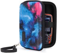 🌌 usa gear travel electronics organizer - compact 6.5 inch zipper case with hard shell exterior and accessory pocket - ultimate charger, cable & accessory organizer - galaxy logo