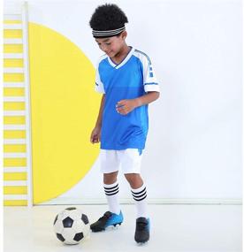 img 3 attached to Футбольные бутсы Brooman Firm Ground для детей - идеальная спортивная обувь для юных футбольных фанатов, мальчиков и девочек.