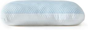 img 4 attached to COZY ONE Dual-Sided Cooling Pillow - Soft Bed Pillow for Heat Reduction & Ice Cold Comfort, Breathable Microfiber Gel Filling - Standard/Queen Size (20X28 Inch), 1 Pack