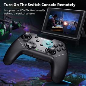 img 3 attached to 🎮 Enhanced Switch Pro Controller: Audio Function, ECHTPower Remote Wake Up, One-Click Connect, Turbo, Vibration, Wireless - for Switch/Switch Lite/Switch OLED