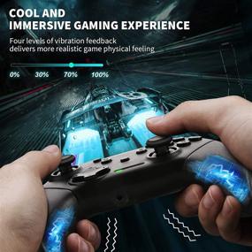 img 1 attached to 🎮 Enhanced Switch Pro Controller: Audio Function, ECHTPower Remote Wake Up, One-Click Connect, Turbo, Vibration, Wireless - for Switch/Switch Lite/Switch OLED