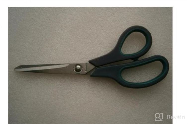img 1 attached to 🔪 iBayam 8" Multipurpose Scissors Bulk 3-Pack - Ultra Sharp Blade Shears with Comfort-Grip Handles for Office, Home, School, Sewing, Fabric Crafts - Right/Left Handed - Sturdy & Reliable review by Carrie Spencer