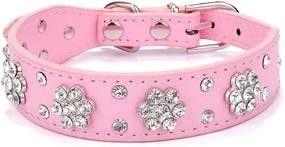 img 4 attached to Cute Dog Collar Bling Rhinestones Dogs