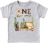 🏕️ adorable 1st birthday camping t-shirts & raglans: perfect for outdoorsy boys and girls! logo