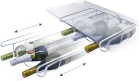 img 2 attached to Держатель для вина Sorbus для холодильника - универсальное крепление для 3 любимых бутылок вина или напитков | Идеально подходит для большинства холодильников
