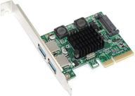 🖥️ padarsey u3102a расширительная адаптерная плата для пк - pci-express2 to usb 3.1 - высокая скорость с чипом asm3142 логотип