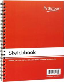 img 1 attached to 🎨 Artlicious 3 Sketch Pads 9x12 - Ideal for Drawing, Coloring, and Doodling