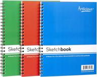 🎨 artlicious 3 sketch pads 9x12 - ideal for drawing, coloring, and doodling logo