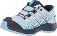 👟 kids' salomon xa pro 3d cswp j trail running shoes logo