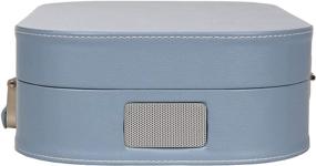 img 1 attached to 🎵 Crosley CR8009A-GLC Discovery Винтажный 3-секционный портативный проигрыватель в кейсе с Bluetooth, Glacier: Без усилий наслаждайтесь виниловыми пластинками в любом месте.