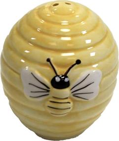 img 2 attached to 🐝 Set of 2 Transpac A4334 Dolomite Beehive Salt and Pepper Shakers