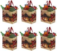 👜 resistant laminated reusable christmas shopping bags logo