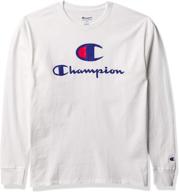 champion mens graphic sleeve white men's clothing and t-shirts & tanks logo