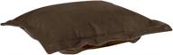 🍫 howard elliott puff ottoman cushion: stylish bella chocolate cover logo