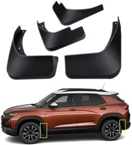 img 1 attached to 🚗 Chevrolet Chevy Trailblazer 2021 Mud Flaps Kit - Front and Rear Mud Splash Guard Set of 4