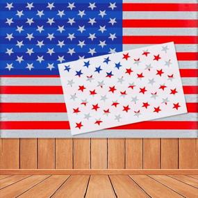 img 1 attached to 🎨 Универсальный набор шаблонов американского флага для рисования на различных поверхностях - дерево, ткань, бумага, аэрограф, стены (1 большой, 1 средний, 1 маленький)