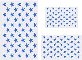 img 2 attached to 🎨 Versatile American Flag Stencil Set for Painting on Various Surfaces - Wood, Fabric, Paper, Airbrush, Walls Art (1 Large, 1 Medium, 1 Small)