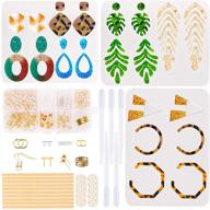 💍 complete earring resin casting set: bohemian drop dangle molds, hooks, rings, posts for resin jewelry logo