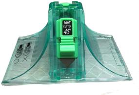 img 4 attached to 🔪 Cutter 45 & 90 Degree Bevel Mat Board Cutter: Get a Free Set of 3 Replacement Blades (Green)