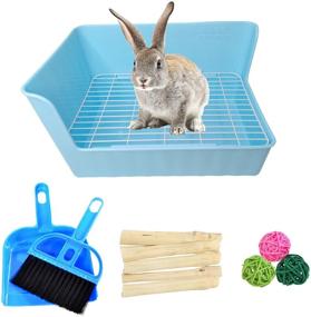 img 4 attached to Hamiledyi Rabbit Plastic Trainer Chinchillas