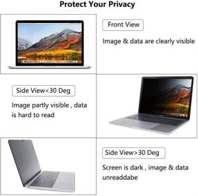 img 1 attached to 🔒 Privacy Filter MacBook - Removable Protector