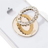 💎 stunning sonix embellished crystal rhinestone phone ring and stand (gold, clear): a perfect mix of elegance and functionality logo