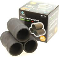 red cherry bee shrimp spawning breeding cave by dr. moss - ceramic bamboo shelter l-aquarium logo
