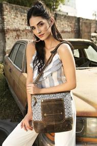 img 3 attached to Сумки и кошельки из переработанной кожи Myra Bag для женщин с плечевым ремнем