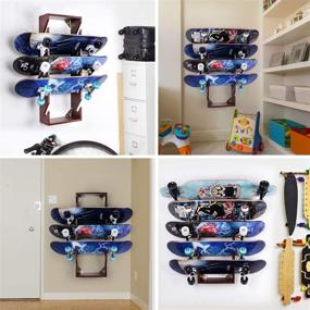 img 3 attached to Skateboard Rack Storage Wall Mount Organizer Tool & Parts Craft Toolbox - Enhanced Skateboard Organizer