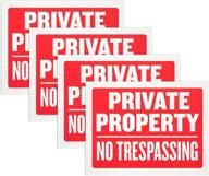 🚧 enhanced visibility for private property trespassing signs logo