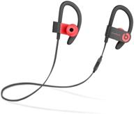 обновленные беспроводные наушники в ухе powerbeats3 - siren red логотип