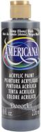 🎨 decoart da067-9 americana acrylics, 8-ounce - lamp (ebony) black: high-quality paint for versatile artistic applications logo
