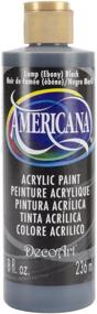 img 1 attached to 🎨 DecoArt DA067-9 Americana Acrylics, 8-Ounce - Lamp (Ebony) Black: High-Quality Paint for Versatile Artistic Applications