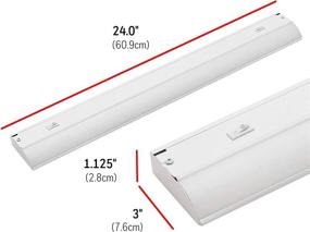 img 3 attached to 💡 UltraPro 24-inch LED Light Fixture, Direct Wire, Selectable White/Brightness, Under Cabinet Lighting, 45368