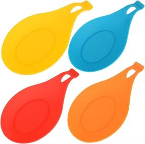 img 4 attached to 🥄 Flexible Silicone Spoon-Shaped Cooking Tool for Kitchen