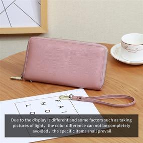 img 2 attached to Seammer Women's Leather Wristlet Handbags & Wallets - Blocking Technology Included