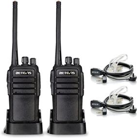 img 4 attached to Retevis RT21 Walkie Talkies: Long Range Rechargeable Two Way Radios with Earpiece for Camping & Hunting - 2 Pack