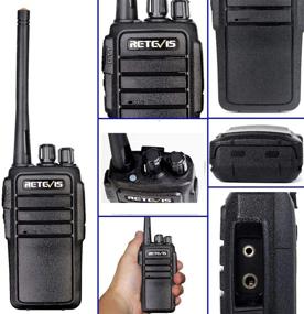 img 2 attached to Retevis RT21 Walkie Talkies: Long Range Rechargeable Two Way Radios with Earpiece for Camping & Hunting - 2 Pack