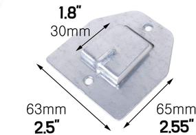 img 3 attached to 🔧 Optimal Wall Fan Mounting Bracket with Oscillation Support - Hidden Holder Brackets for Ceiling Mount Fans - Concealed Blind Support Hook Kit (1 Pack)