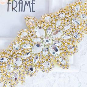 img 2 attached to ParDecor Rhinestone Decoration Bridal Sash Women's Accessories in Belts
