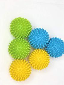 img 3 attached to 🧺 6-Pack Reusable Dryer Balls: Antistatic Fabric Softener for Fluffier & Static-Free Laundry Drying – Assorted Colors