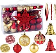 ilauke christmas balls ornament set seasonal decor logo