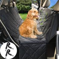 🐾 rivins pets waterproof dog car seat cover protector - scratchproof, nonslip hammock for backseat protection against dirt and pet fur - durable seat covers for cars, trucks, and suvs logo