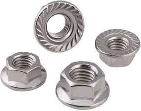 img 1 attached to Stainless Steel Serrated Flange Locknuts