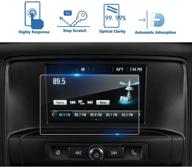 lfotpp silverado 1500 7 inch 2014-2018 ltz mylink car navigation screen protector logo